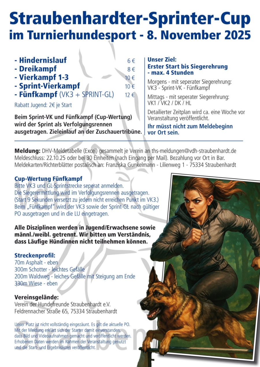 Ausschreibung Sprinter Cup