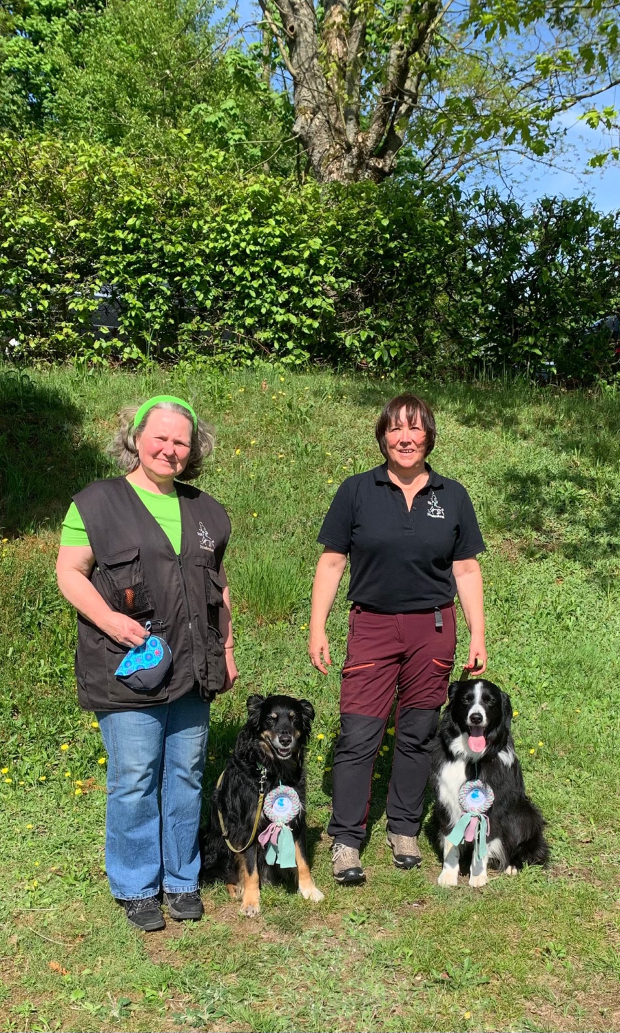 Franziska mit Buddy und Kristina mit Micanopy 